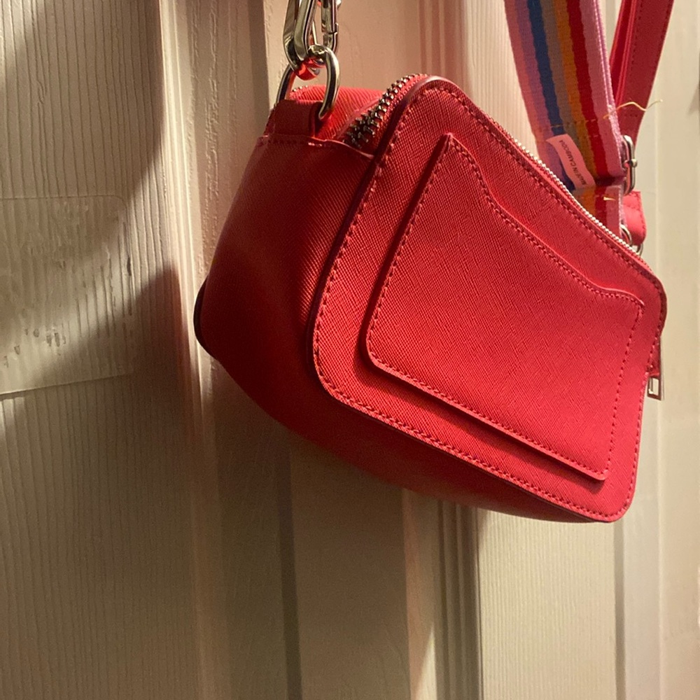 Cute pink purse bag bag camera cross body OS